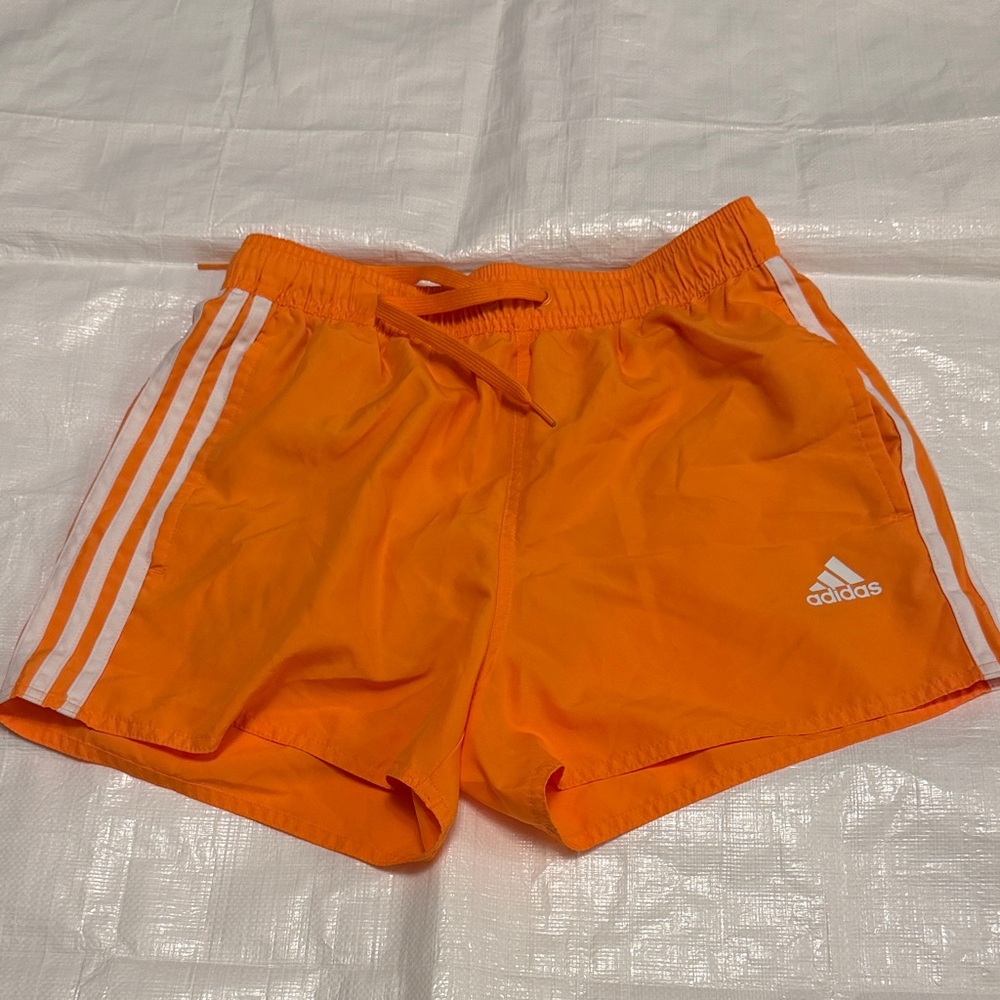 Adidas Men’s Bright Orange Athletic Shorts